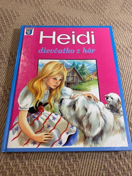 Krásna stará retro rozprávka heidi dievčatko z hôr,