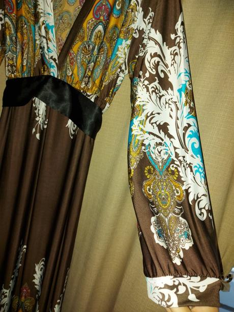 Elegantné maxi šaty, m