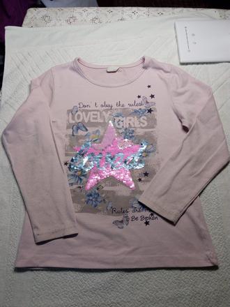 Tričko s dlhým rukávom, 128