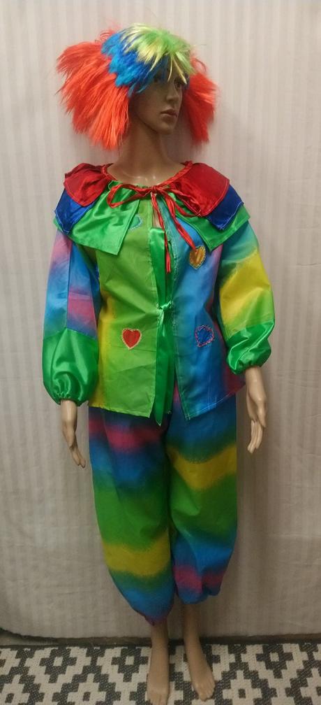 3 dielny kostým harlekýnka-šašo, l-xl,