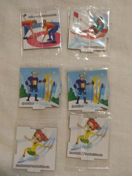 Magnetky kostici zimné športy,