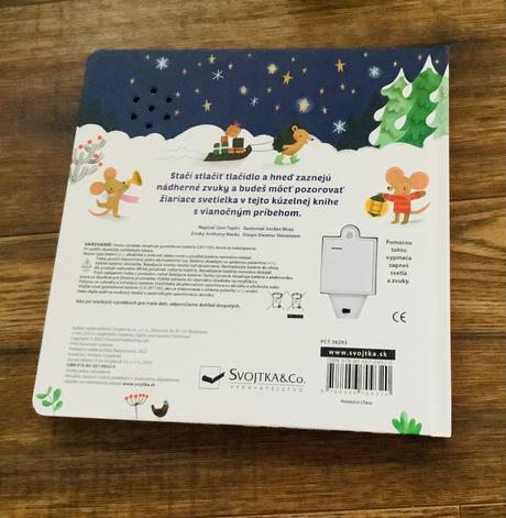 Vianočná zvuková kniha so svetielkami,
