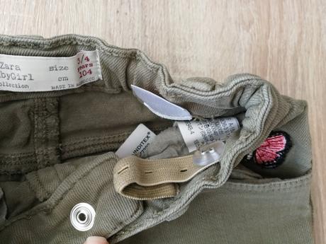 Štýlové nohavice, zara,104