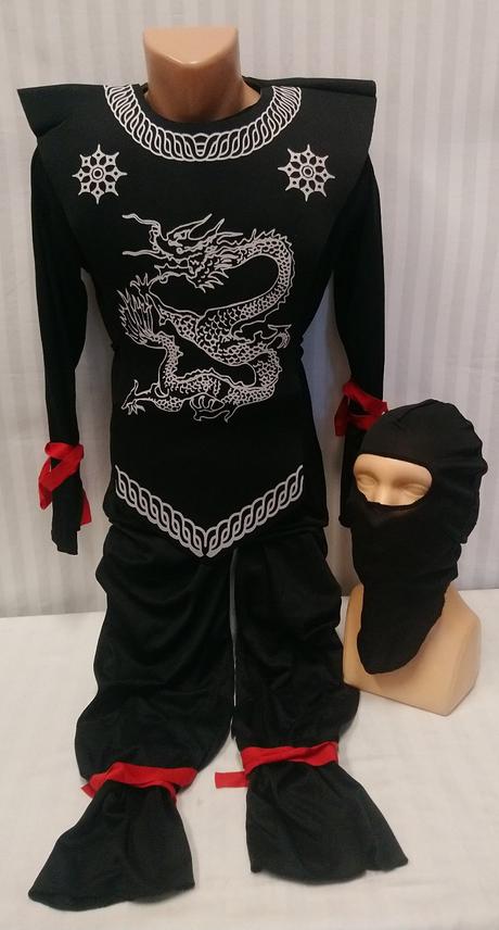 5 dielny kostým ninja s hadom, widmann, 152-158,