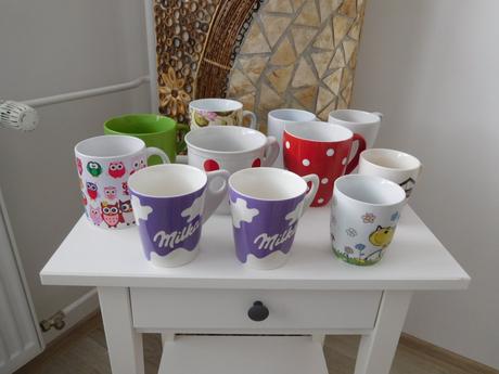 Šálky nové-nepoužívané, rozne,, 