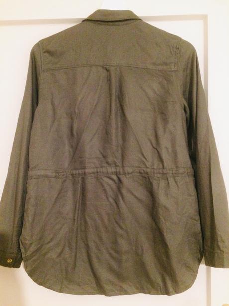 Khaki kosielka s nazehlovackami, h&m,158