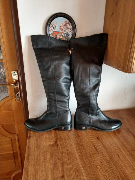 Cizmy z pravej koze oteplene kozus.zn.dva pouzite, 39