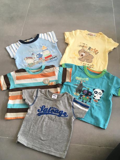 5x detské tričká, 68