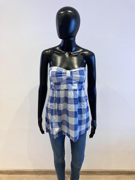 Dámska modro-biela kockovaná košeľa (s), terranova,s