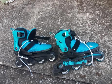 Korčule kolieskove nastaviteľné, rollerblade,33