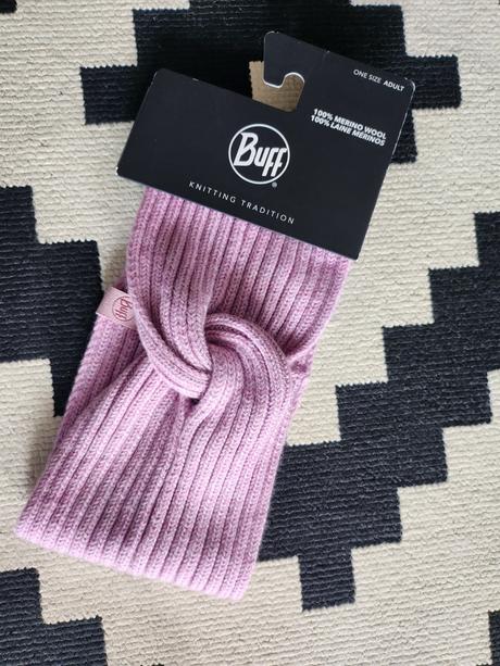 Buff merino pletená čelenka, 