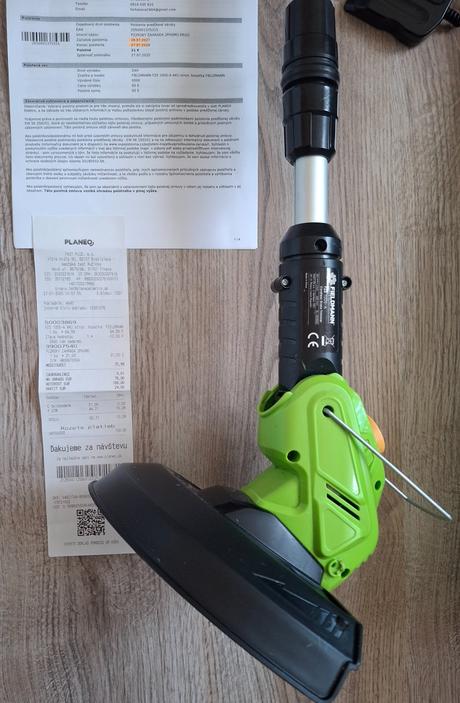 Aku záhradná kosačka strunová fieldmann fzs 1005-a,