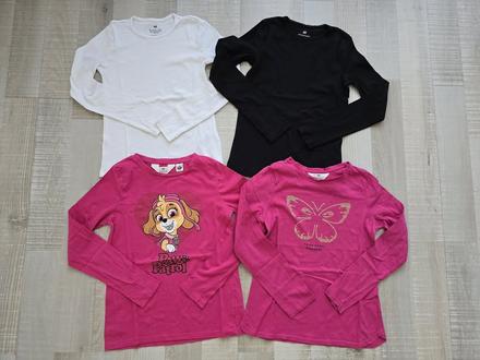 Tričká s dlhým rukávom, h&m,134