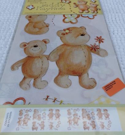 Dekoračné nálepky na stenu macko - 24 kusov,