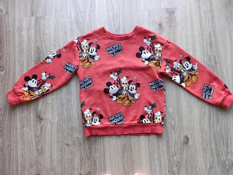 Uni oranžová mikina mickey, h&m,122