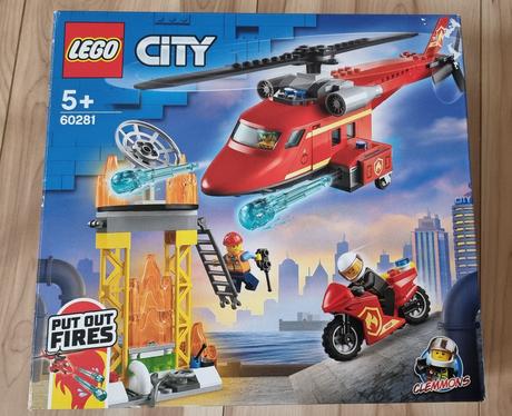 Lego city 60281 hasičský záchranný vrtuľník, 