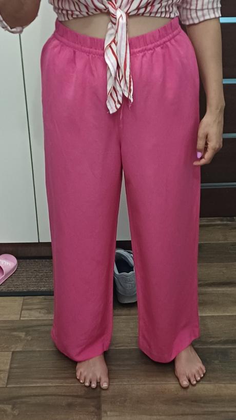 Lanove nohavice, h&m,l