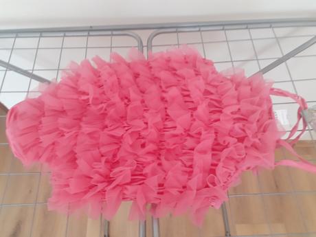 Ruzove cele plavky dolly original, 164