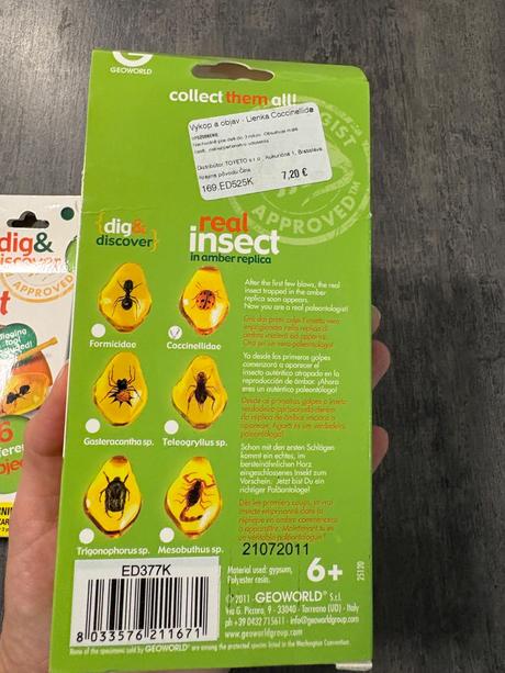 Geoworld - vykop a objav lienka a cvrčok, 