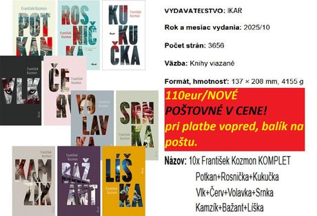 Knihy 10x františek kozmon komplet, 