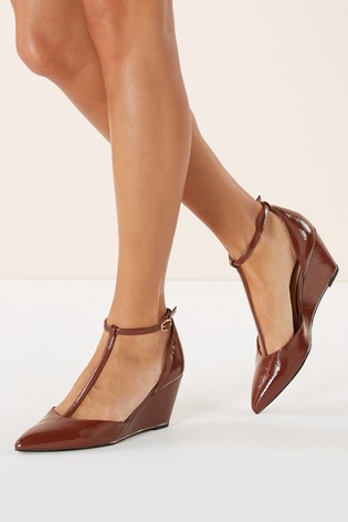 Lakované topánky na plnom opätku, next,41