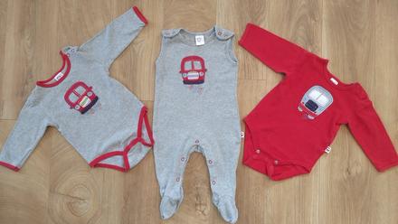 2xbody+darcek 1xdupacky velkost 74, 68–80