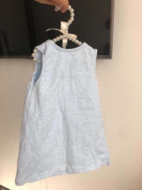 Modré šaty george, george,80