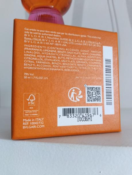 Bvlgari allegra passeggiata edp 50ml,