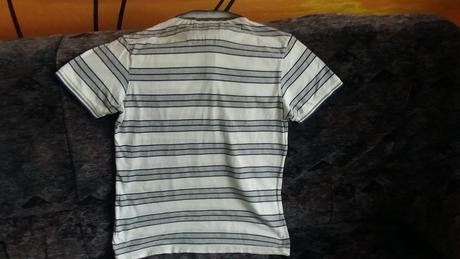 Pruhované tričko s golierom, m