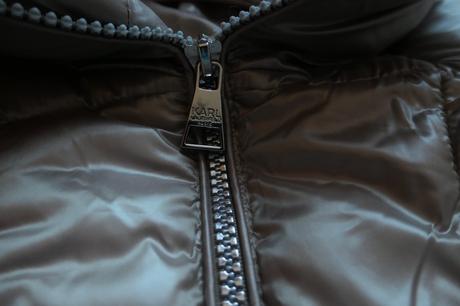 Karl lagerfeld nadherna,kvalitna,nova bunda m/l, l / m