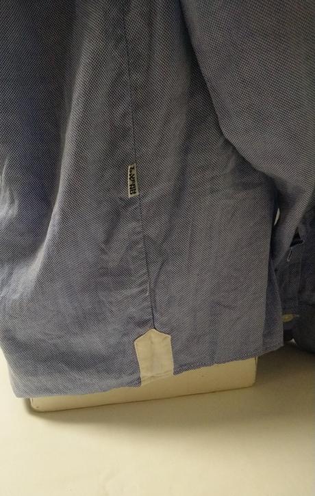 Pánska modro biela košeľa, tauren gwand, l