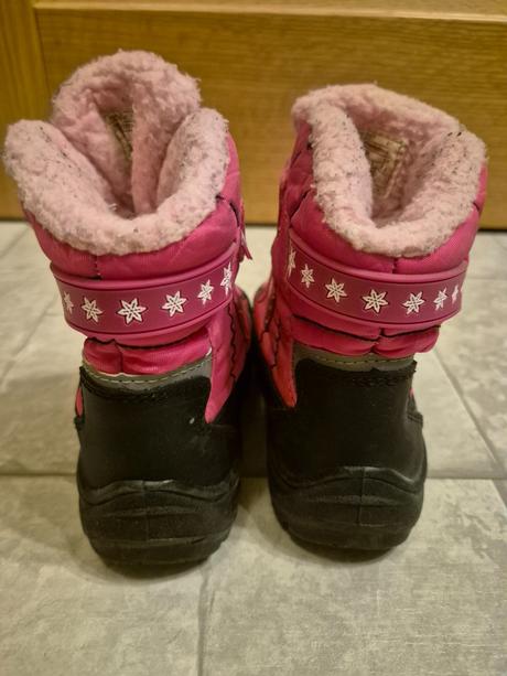 Ružová zimná obuv pre dievča 23, loap,23