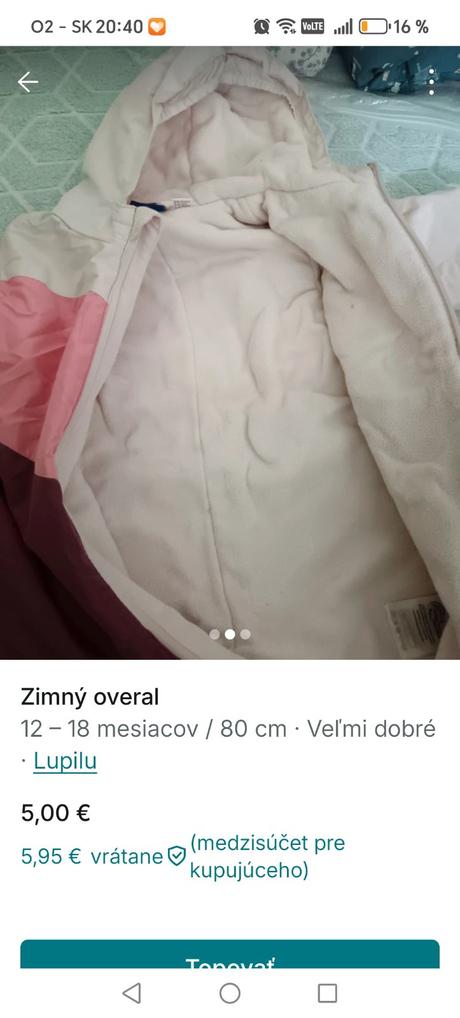 Zimný overal, lupilu,86