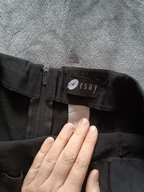 Čierna sukňa s rázporkami - l, orsay,l