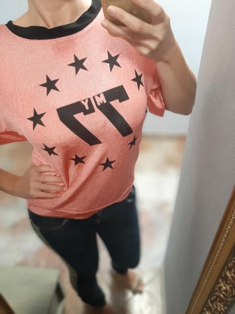 My77 top tunika uni, l