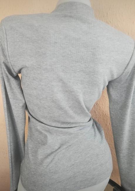 Rolák rebrovaný, dlhý rukáv, sivý, m, amisu,m