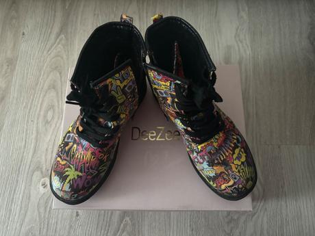 Zateplene farebne topanky, 36