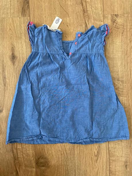 Riflové šaty h&m 92 + grátis, h&m,92