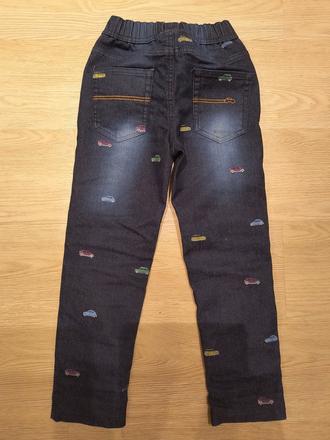 Oteplene nohavice s autami, bonprix,116