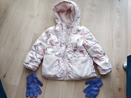 Zimná bundička vyteplena kožušinkou 104, sinsay,104