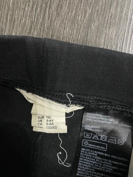 Dievčenské leginy velk.116, h&m,116