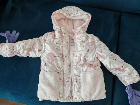 Zimná bundička vyteplena kožušinkou 104, sinsay,104