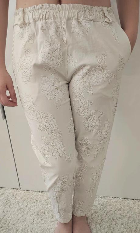 Nohavice s trblietavým vzorom, xl