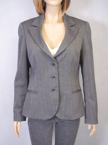 Kvalitné sivé sako per una, 40