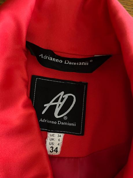 Elegantný kabátik/trenčkot adrianno damiani, 34