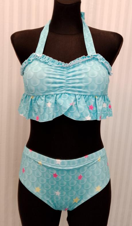 3 set plavecký morská víla s hviezdičkami, 150 cm, 152