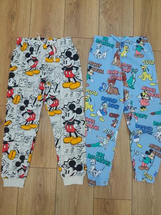 Tepláky mickey, h&m,140