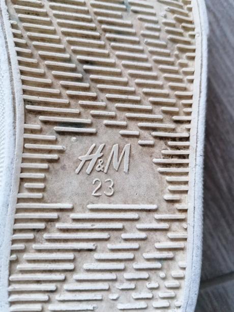 Biele tenisky, h&m,23