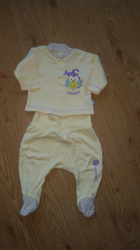 Súpravička kabátik + polodupačky, 56