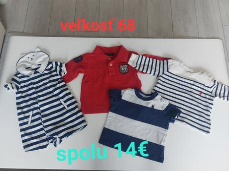 Balík oblečenia veľkosť 68, 68–80